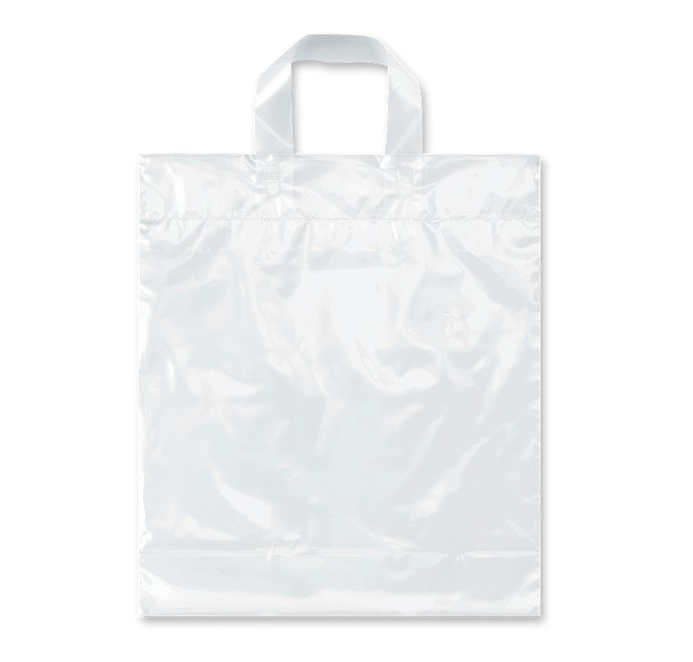 Pony Medium Gusseted Plastic Shopper Bag-default