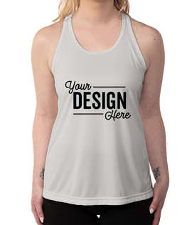 Team 365 Women's Zone Racerback Performance Tank - Color: Sport Silver
