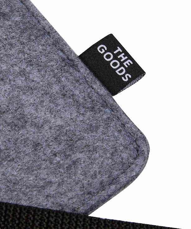 The Goods Recycled Felt Lanyard Wallet