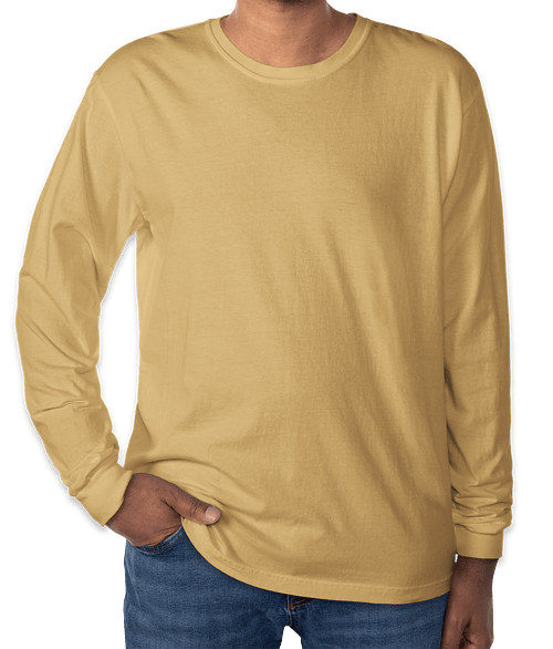 Comfort Colors 100% Cotton Long Sleeve Shirt in Mustard