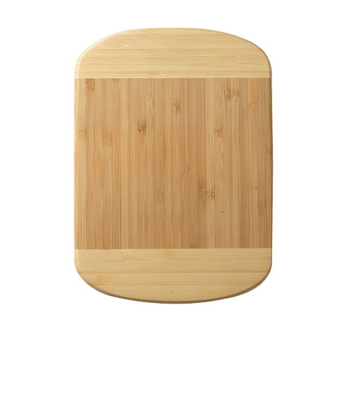 Laser Engraved Small Bamboo Cutting Board in Natural Bamboo