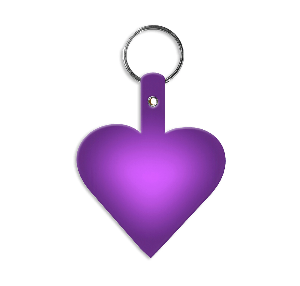 Heart Shaped Flexible Keychain-default