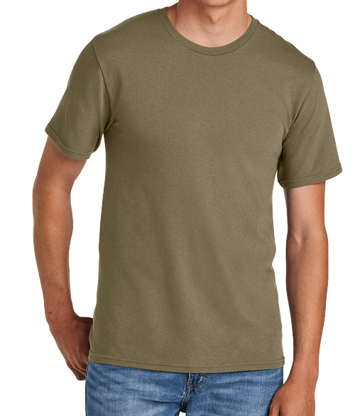 Port & Company Easy Cotton T-shirt in Coyote Brown