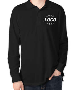 Core 365 Long Sleeve Performance Polo - Color: Black