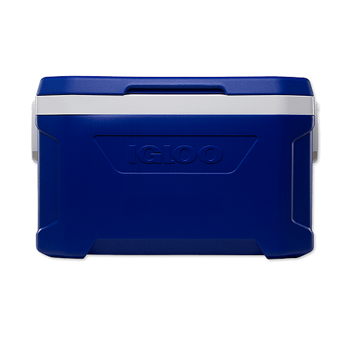 Full Color Igloo Profile II 50 Qt 78 Can Cooler in White-Majestic Blue