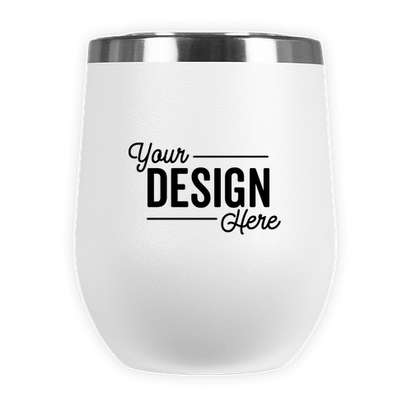 12 oz. Stainless Steel Insulated Tumbler - White