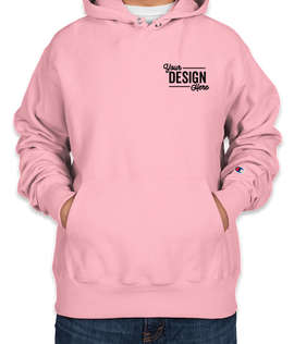 Embroidered Champion Heavyweight Reverse Weave Pullover Hoodie - Color: Candy Pink