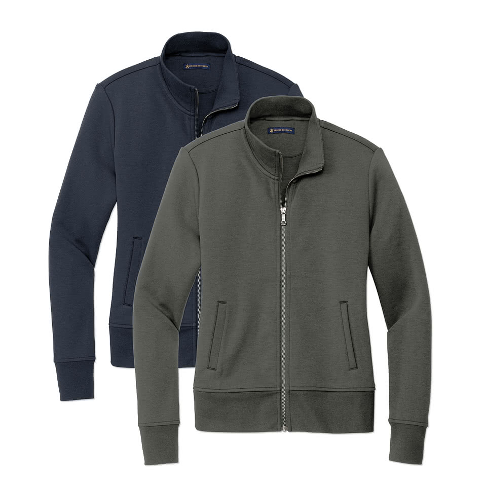 Brooks Brothers Women’s Double-Knit Full Zip Sweatshirt