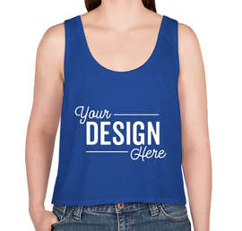 Canada - Bella + Canvas Women's Flowy Crop Tank - Color: True Royal