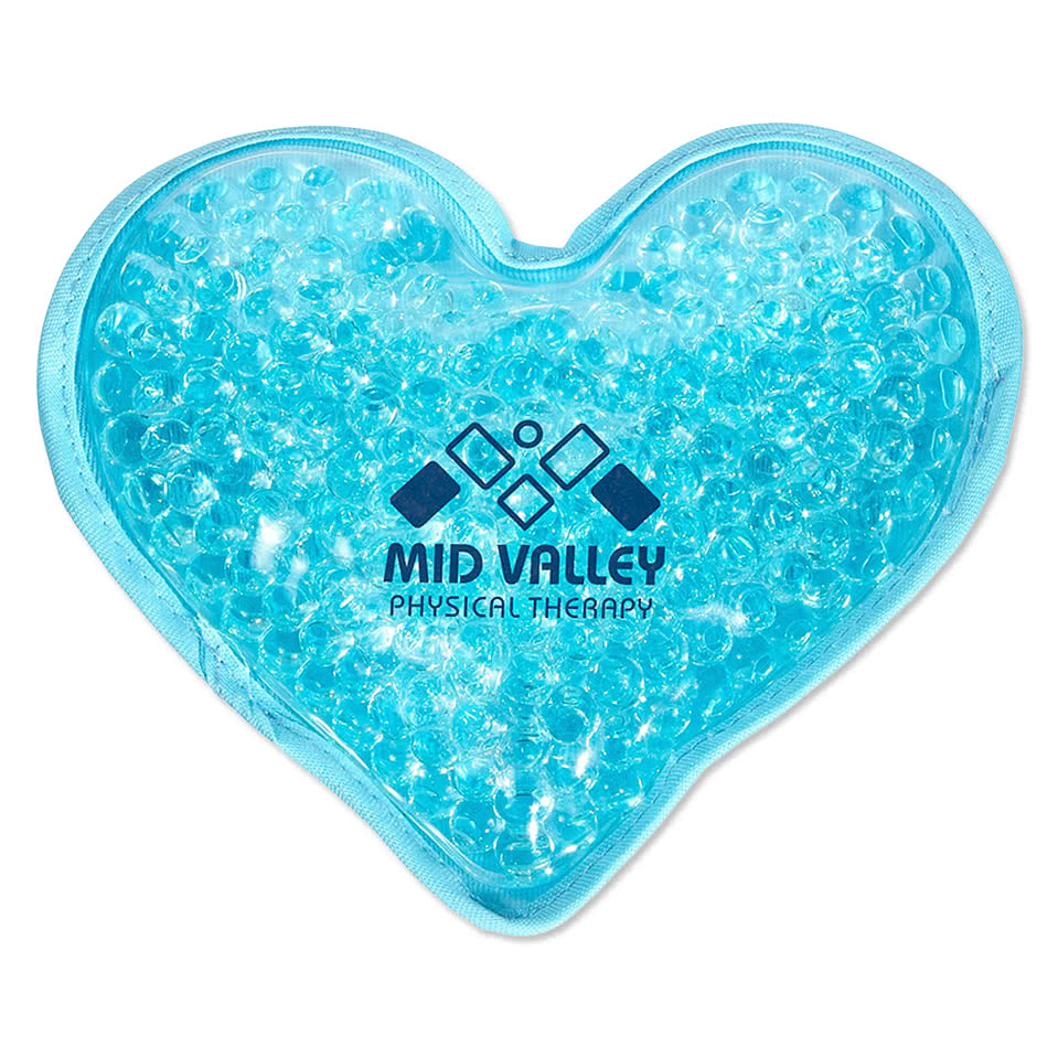 Plush Heart Aqua Pearls Hot/Cold Pack