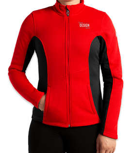 Spyder Women's Constant Sweater Fleece Jacket - Color: Red / Black / White