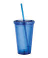 16 oz. Sedici Acrylic Tumbler with Straw