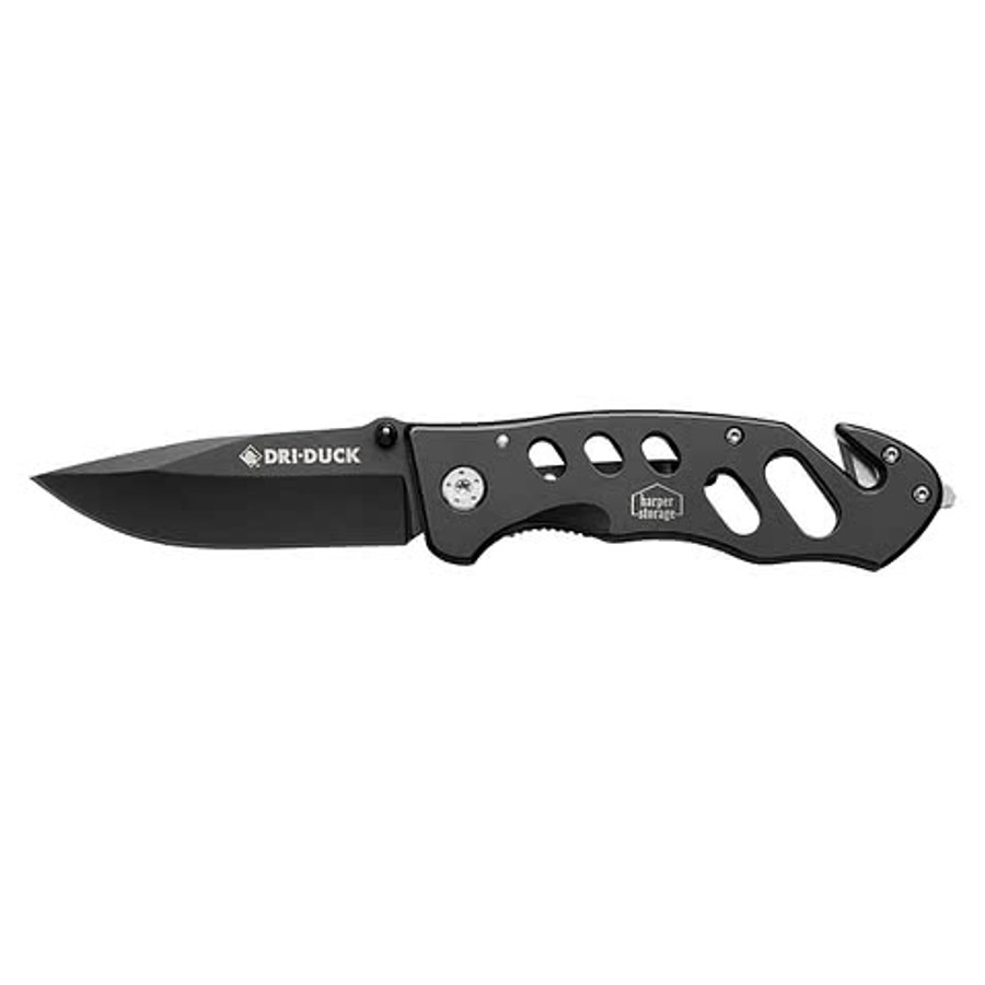 Laser Engraved Dri Duck Tactical Folding Knife