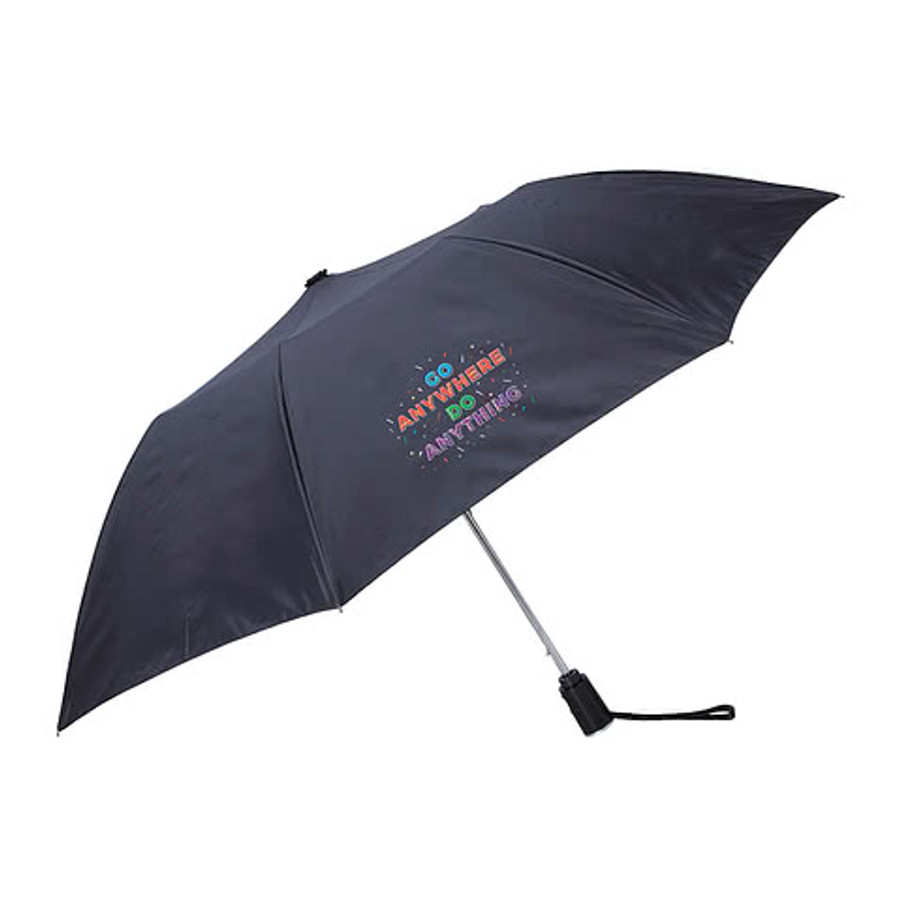 Full Color Shed Rain 42" Arc Recycled Auto-Open Compact Umbrella in Navy 2