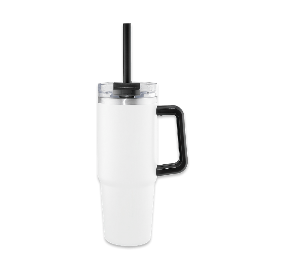 30 oz. Intrepid Recycled Stainless Steel Tumbler with Straw-default