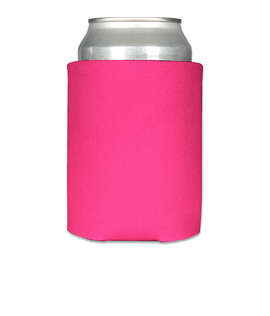Foldable Can Cooler - Color: Neon Pink