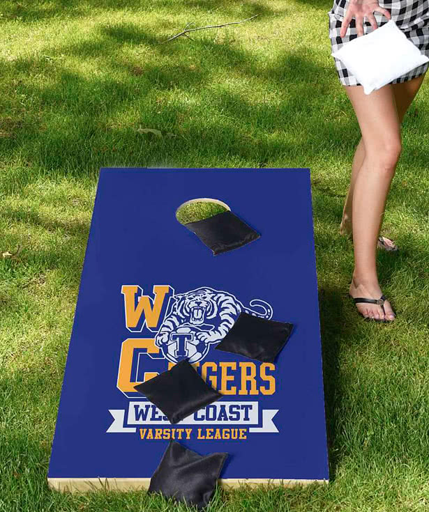 Full Color Wood Cornhole Game