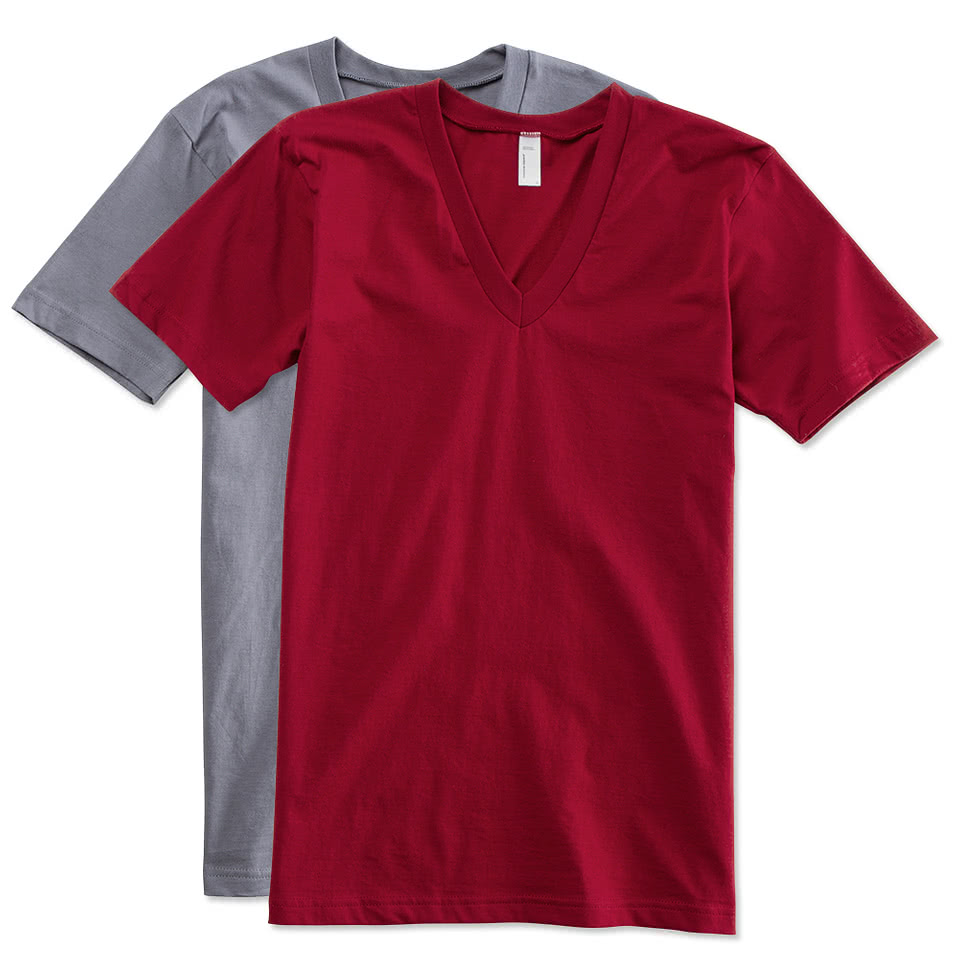 Canada - American Apparel USA-Made Jersey V-Neck T-shirt