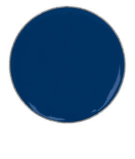 1" Round Lapel Pin - Color: Navy / Silver