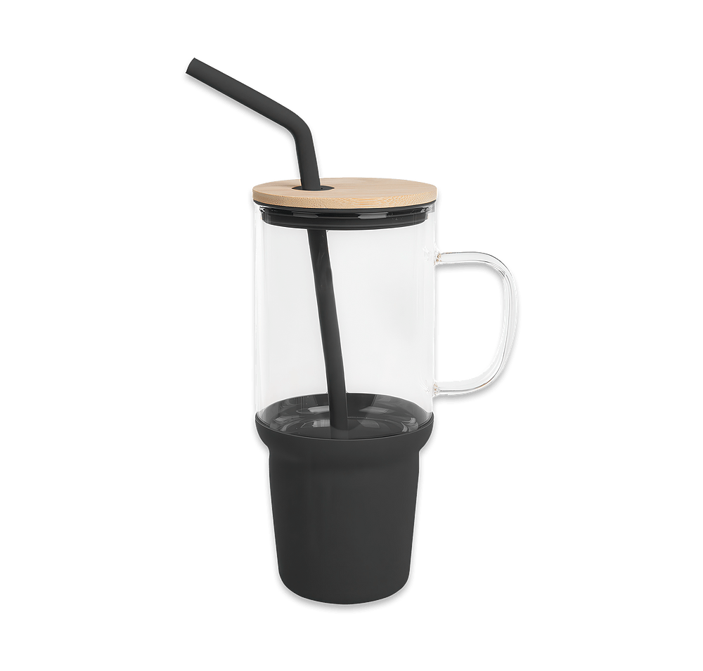 32 oz. Evelyn Glass Tumbler with Straw-default