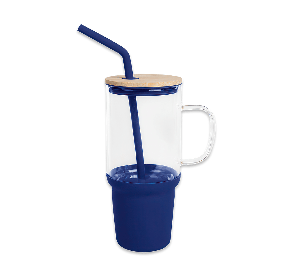 32 oz. Evelyn Glass Tumbler with Straw-default