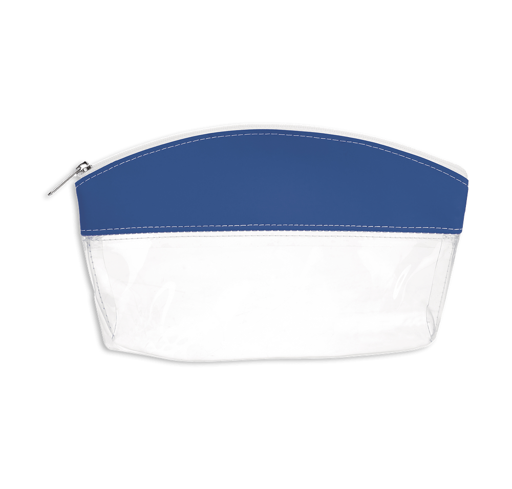 Bubble Top Clear Zippered Cosmetic Pouch-default