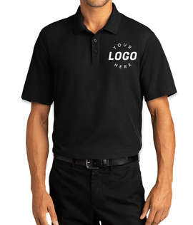 Port Authority SuperPro React Polo - Embroidered - Color: Deep Black