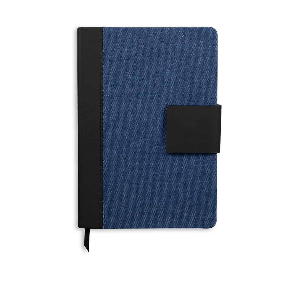 Full Color FSC Recycled Canvas Hard Cover Bound Notebook-default