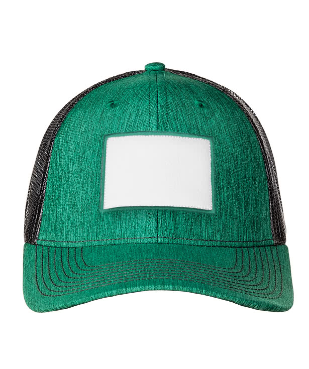 Ahead Brant Snapback Trucker Hat - Rectangle Patch - Embroidered