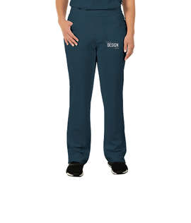 Cherokee Infinity Women's Low Rise Pull-On Scrub Pant - Color: Caribbean Blue