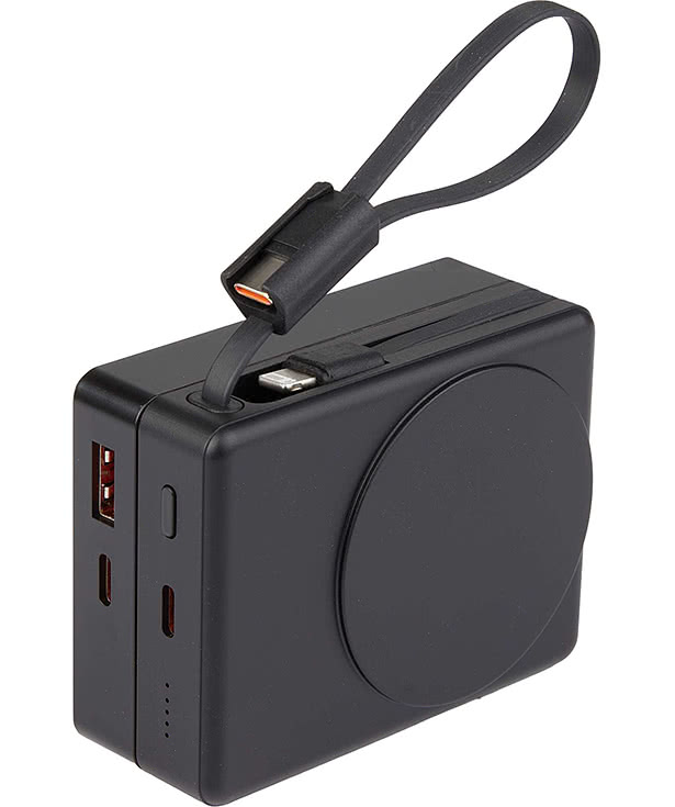 5,000 mAh 15W MagClick Power Bank with Wall Plug