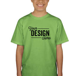 Canada - Gildan Youth 100% Cotton T-shirt - Color: Lime