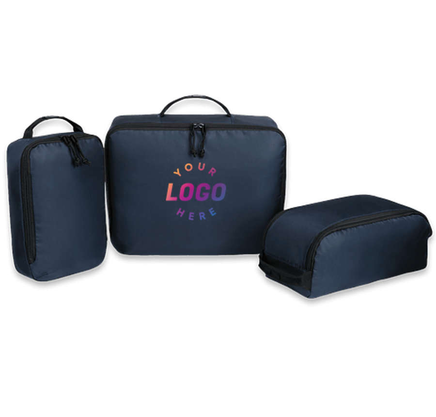 Renew Recycled 3-Piece Packing Cube Set in Navy