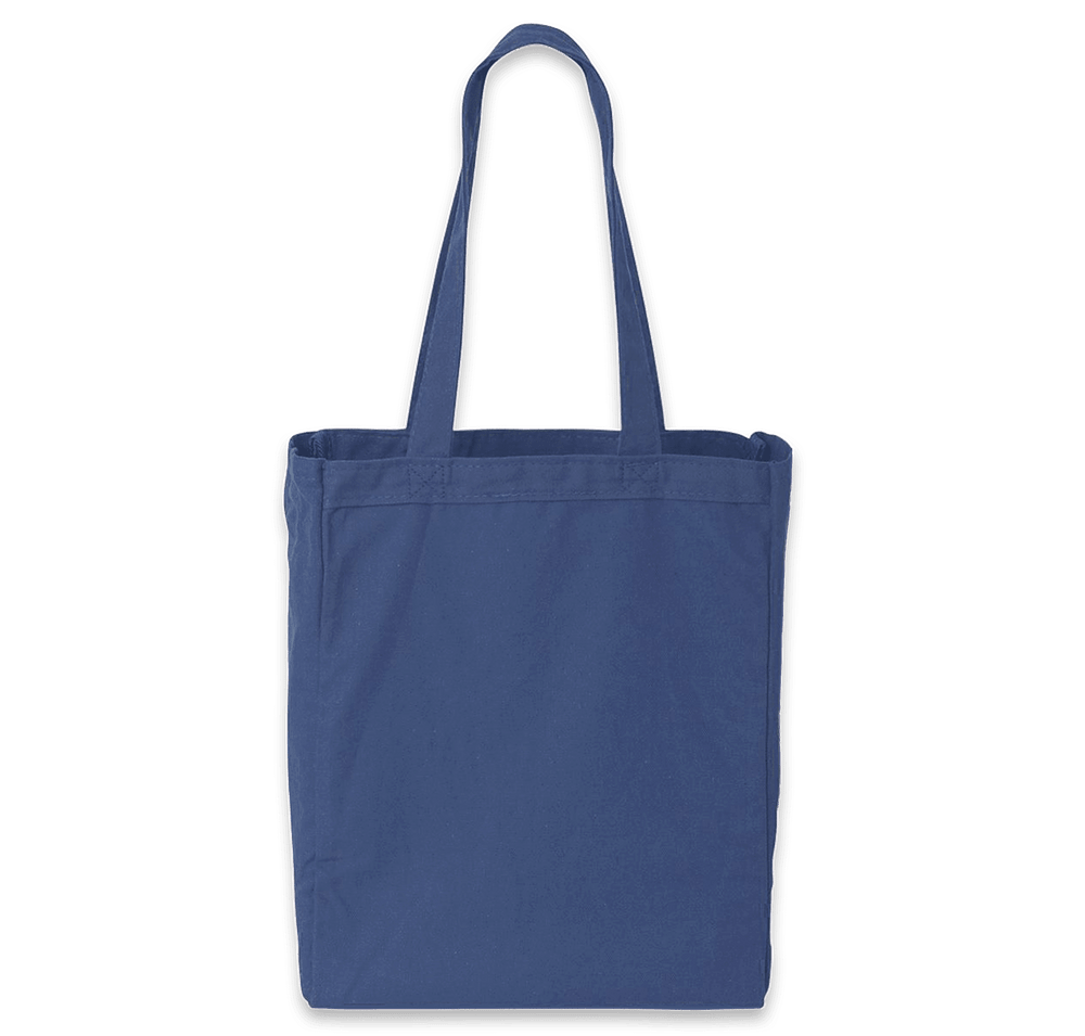 Medium Gusseted Midweight 100% Cotton Canvas Tote Bag-default