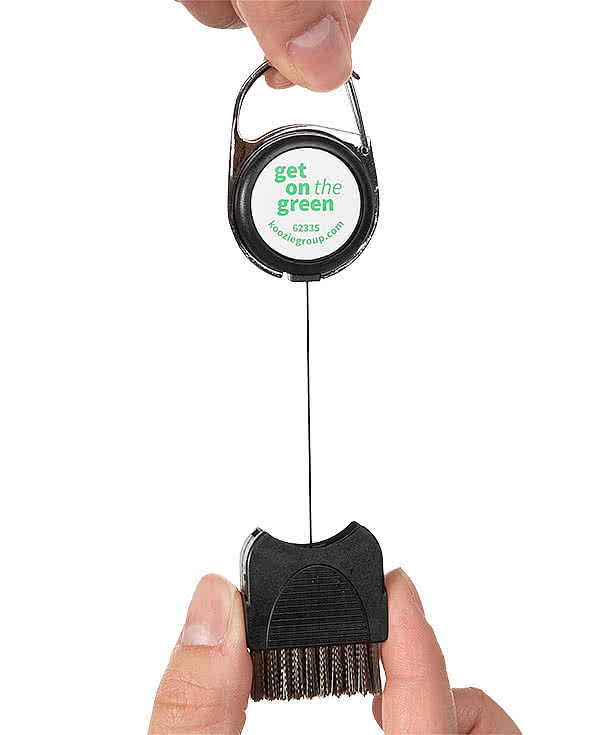 Full Color Golf Club Brush with Ball Marker
