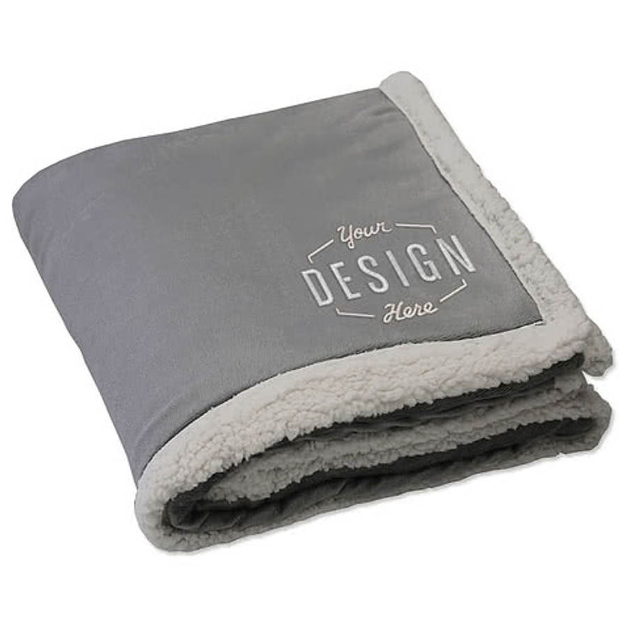 Kanata Original Lambswool Oversized Blanket in Light Tan