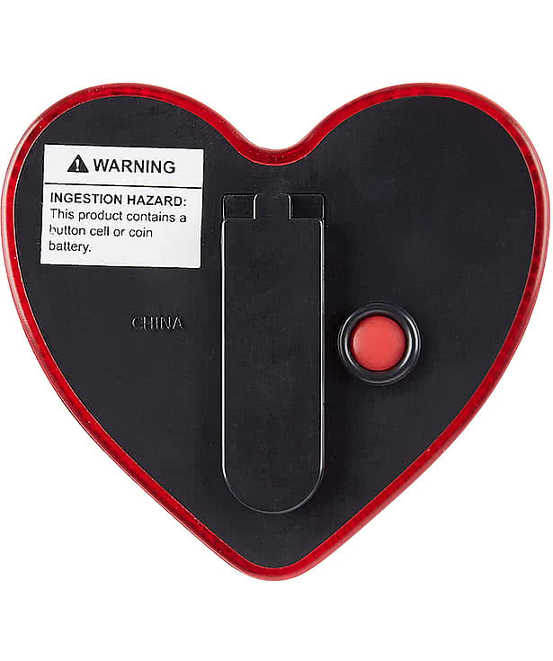 Heart Flashing Clip On Safety Light