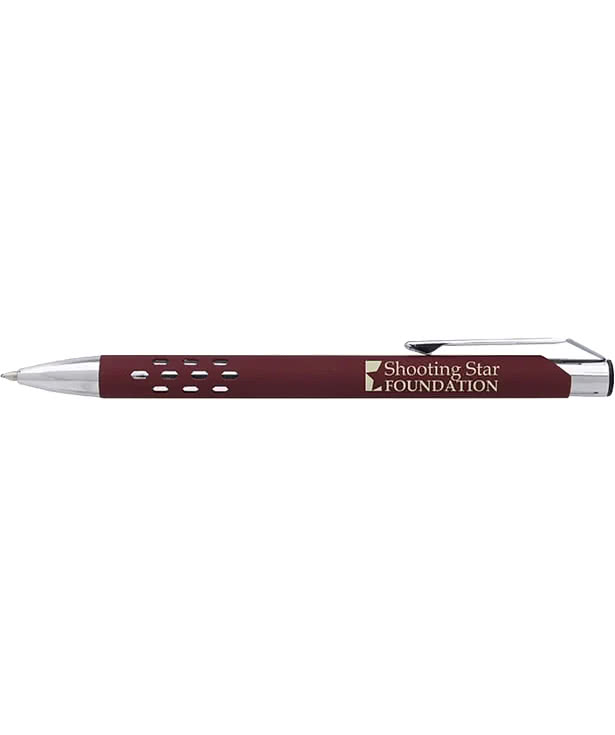 Laser Engraved Souvenir Metal Armor Gel Ballpoint Pen (black ink)
