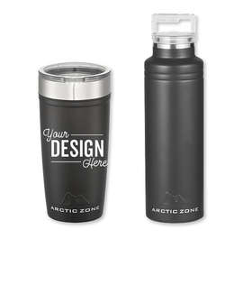 20 oz. Arctic Zone Copper Vacuum Insulated Drinkware Gift Set - Color: Black