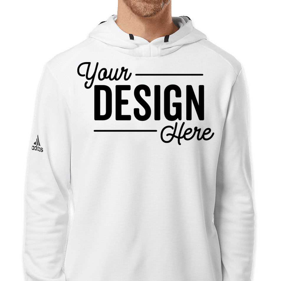 Custom Adidas 100% Recycled Textured Pullover Hoodie