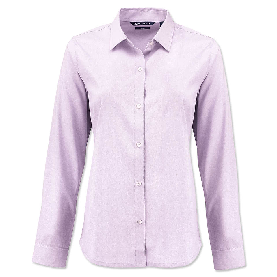 Cutter & Buck Women's Skyline Recycled End-on-End Dress Shirt