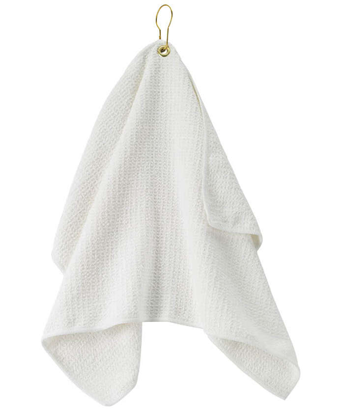 Grommeted Waffle Microfiber Golf Towel