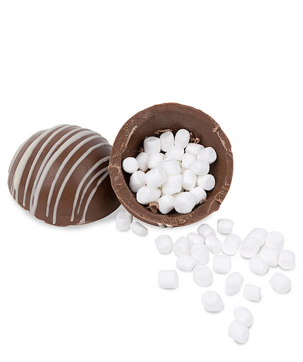 14 oz. Ceramic Two-Tone Black Mug & Hot Chocolate Bomb Gift Set