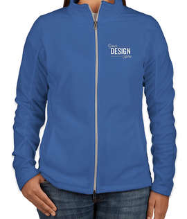 Port Authority Women's Full Zip Microfleece Jacket - Color: Light Royal