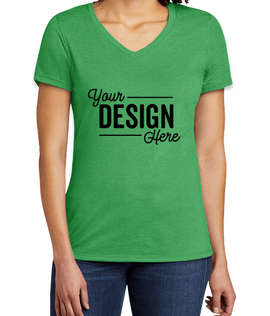 Allmade Women's Tri-Blend V-Neck T-shirt - Color: Enviro Green