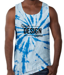 Port & Company Tie-Dye Tank - Color: Royal