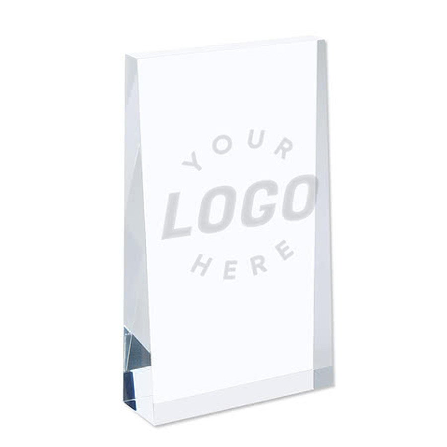 Laser Engraved 7" Acrylic Wedge Award