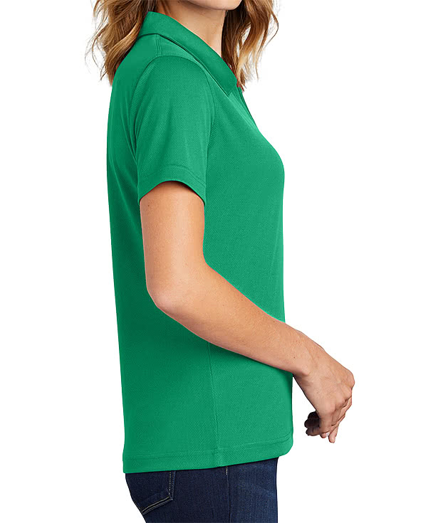 Sport-Tek Women's Dri-Mesh V-Neck Performance Polo - Embroidered