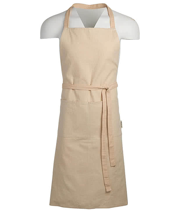 Recycled Cotton Full Length Two-Pocket Apron