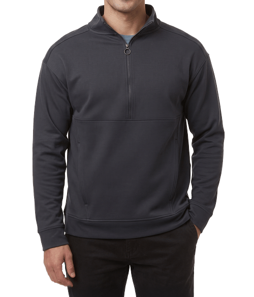 North End Mantra Ottoman Performance Half Zip Pullover in Carbon